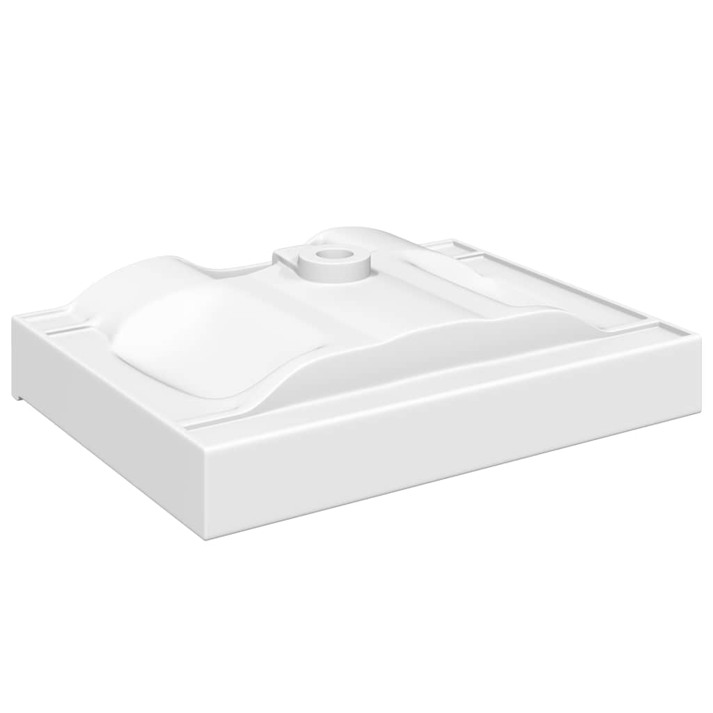 Rectangular Ceramic Basin Sink White with Faucet Hole 60x46 cm 4