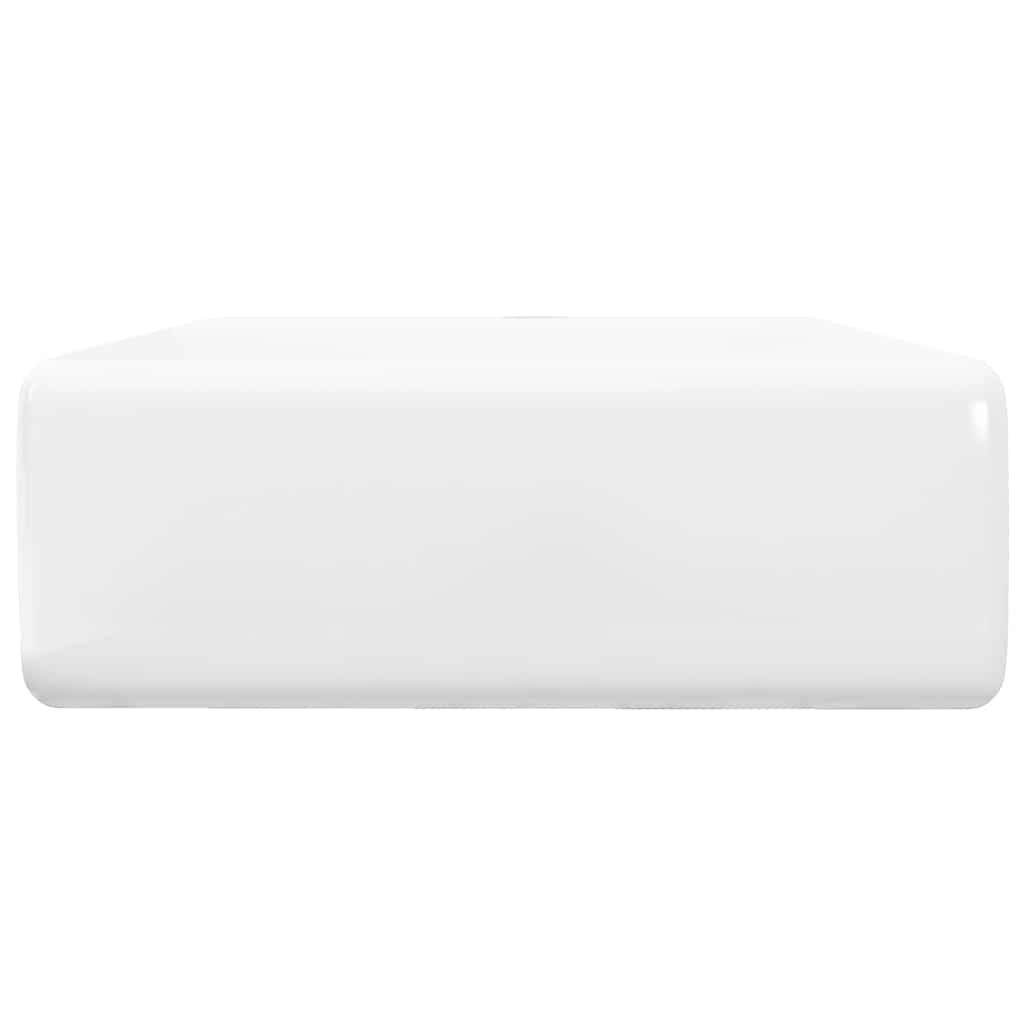 Luxury Basin Overflow Square Matt Pink 41x41 cm Ceramic White