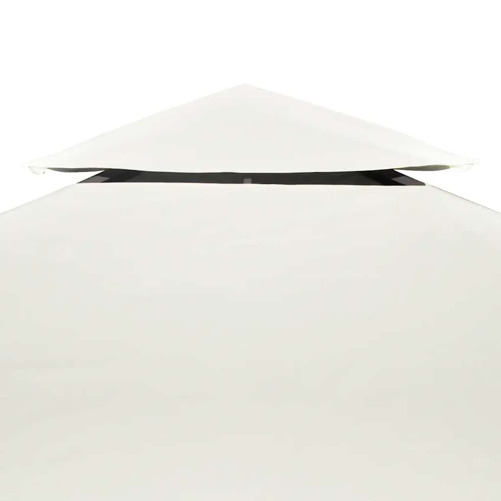 vidaXL Gazebo Cover Canopy Replacement 310 g / m² Cream White 3 x 3 m 4