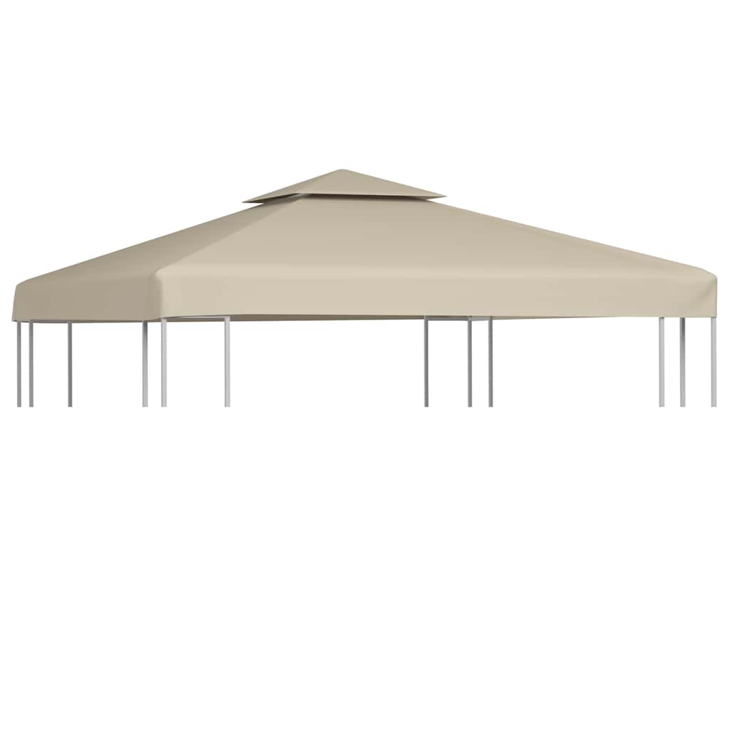 vidaXL Gazebo Cover Canopy Replacement 310 g / m² Beige 3 x 3 m 1