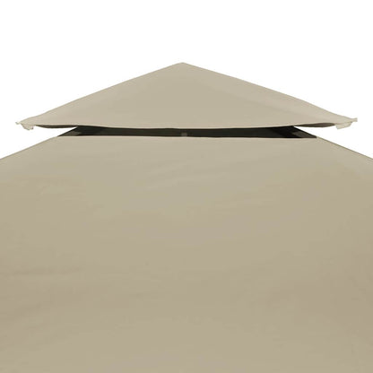 vidaXL Gazebo Cover Canopy Replacement 310 g / m² Beige 3 x 3 m 3