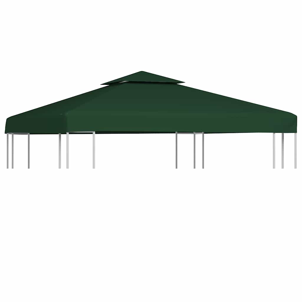vidaXL Gazebo Canopy | Green | Polyester with PVC coating | 3 x 3 meter 1