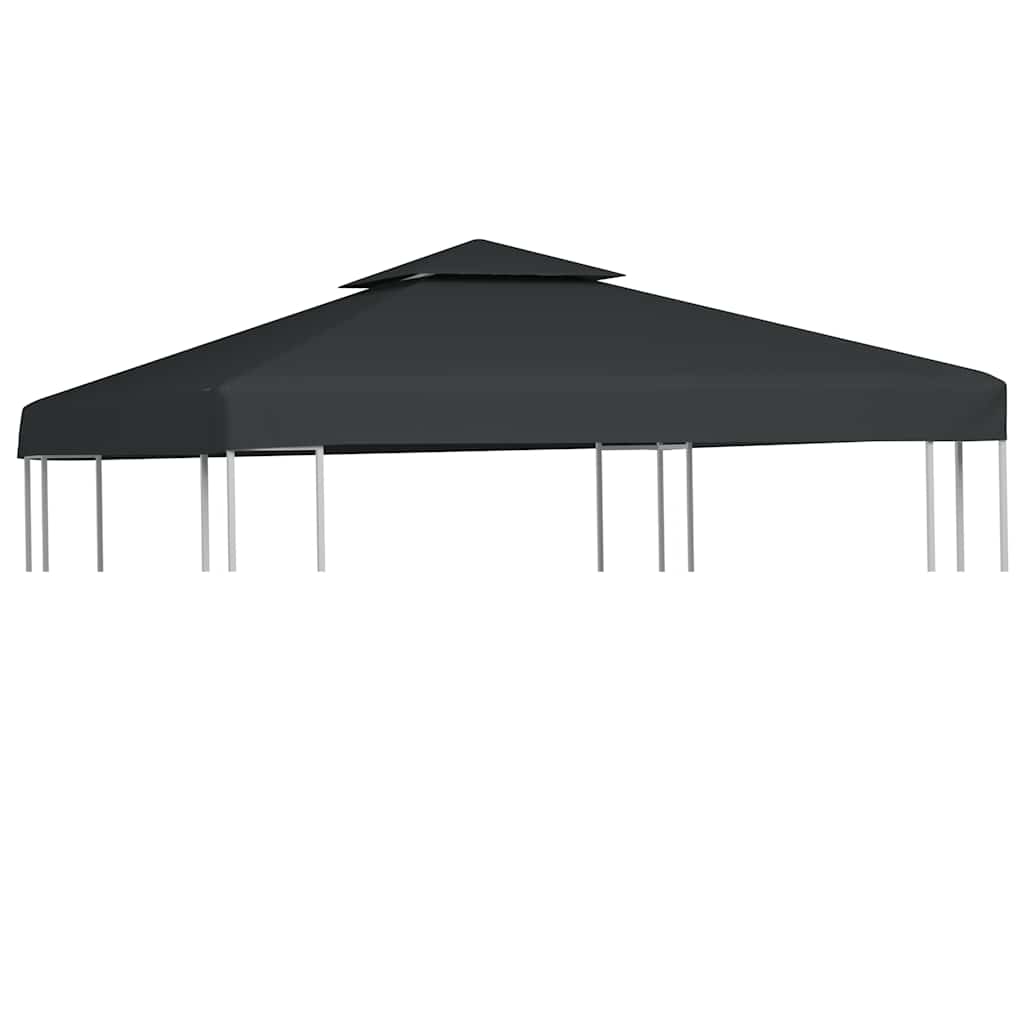 vidaXL Gazebo Cover Canopy Replacement 310 g / m² Dark Grey 3 x 3 m 1