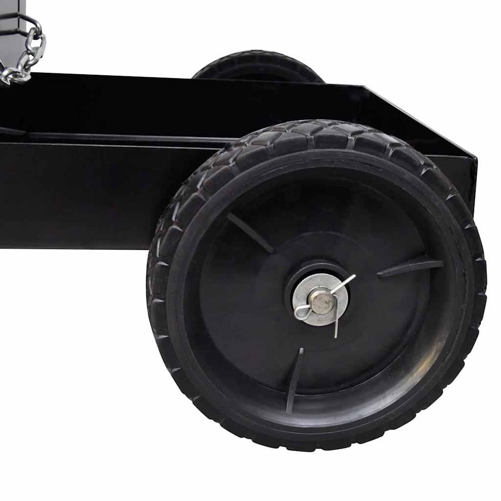 vidaXL Welding Cart Black Trolley with 3 Shelves Workshop Organiser 2