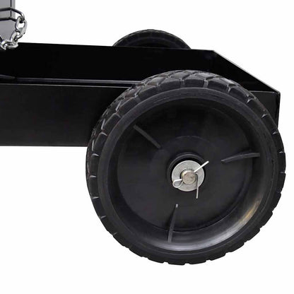 vidaXL Welding Cart Black Trolley with 3 Shelves Workshop Organiser 2