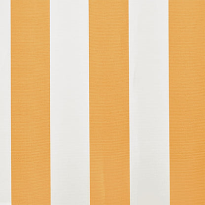 vidaXL Awning Replacement Fabric Yellow and White 400x300 cm Polyester 4
