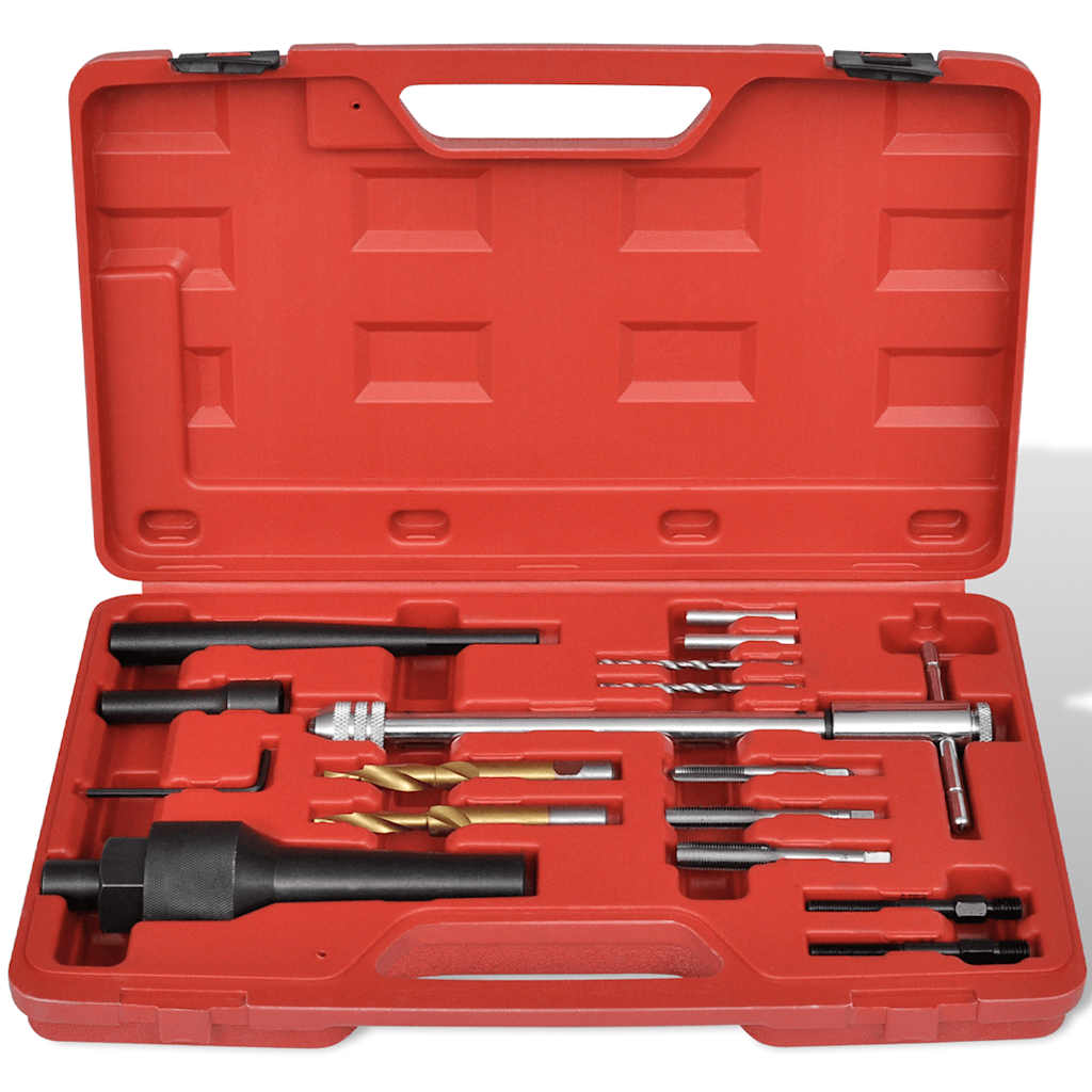 vidaXL Glow Plug Removal Thread Repair Set for Audi Seat VW Mercedes Opel 3