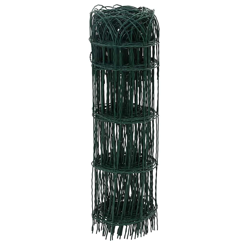 vidaXL Garden Border Fence Powder-coated Iron 25x0.65 m 2