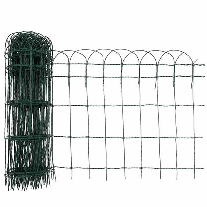 vidaXL Garden Border Fence Powder-coated Iron 25x0.65 m 4