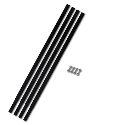 vidaXL Ground Drill Extension Tube 4 x 1 m Tube Connection Steel 1
