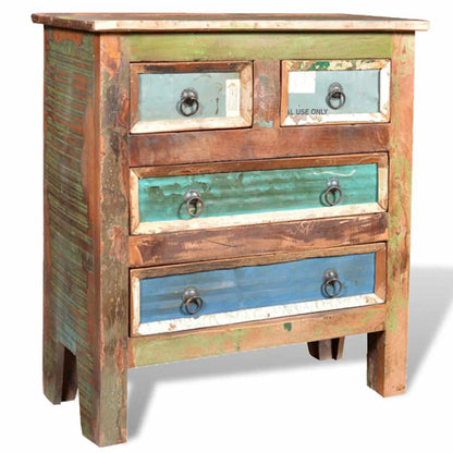 vidaXL Reclaimed Cabinet Solid Wood with 4 Drawers 3