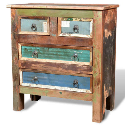 vidaXL Reclaimed Cabinet Solid Wood with 4 Drawers 5