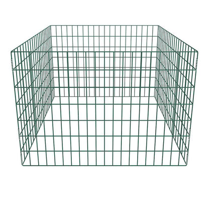 vidaXL Compost Bin | Green | Powder Coated Steel | 100 x 100 x 70 cm | Durable 2