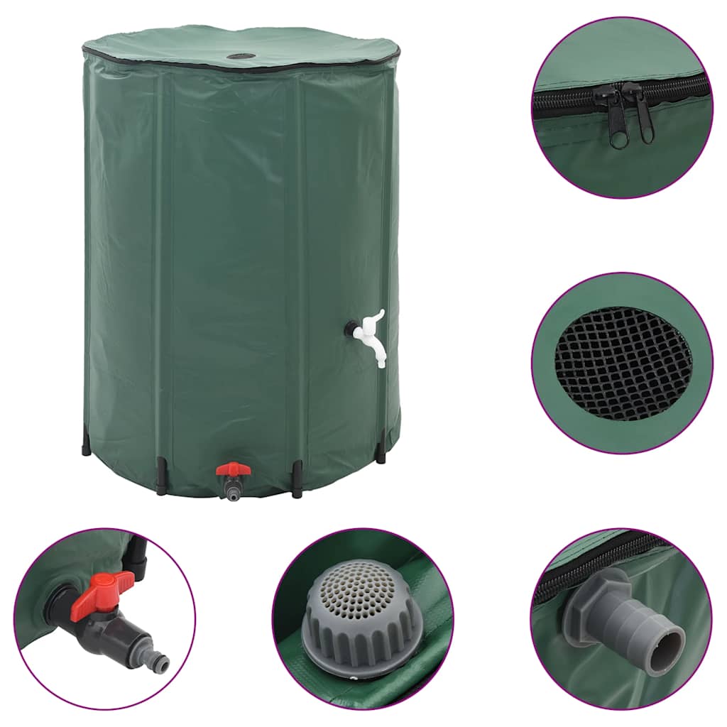 vidaXL Collapsible Rain Water Tank 500 L 2