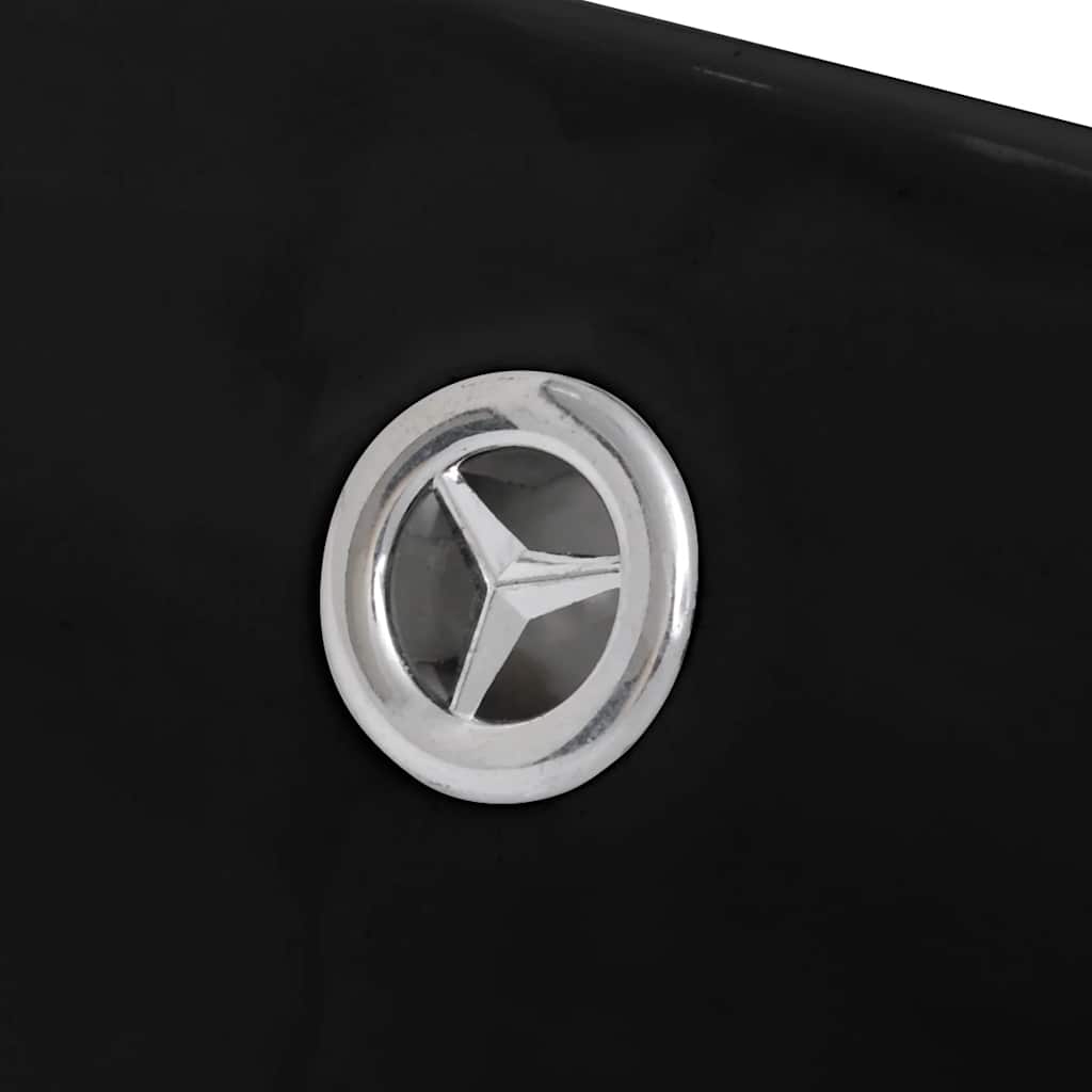 Black Luxury Ceramic Basin Oval with Overflow 59 x 38,5 cm 5