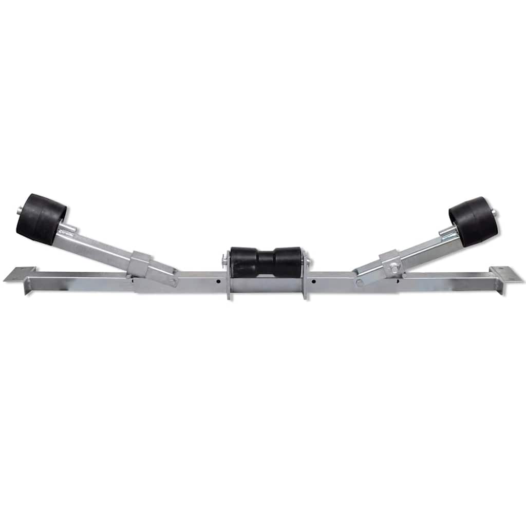 vidaXL Boat Trailer Bottom Support Bracket with Keel Rollers 3