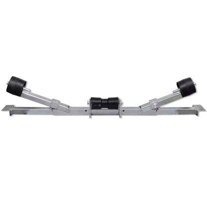 vidaXL Boat Trailer Bottom Support Bracket with Keel Rollers 3