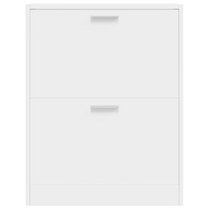 vidaXL Shoe Cabinet | White | Engineered wood, plastic, aluminium alloy | Medium 4