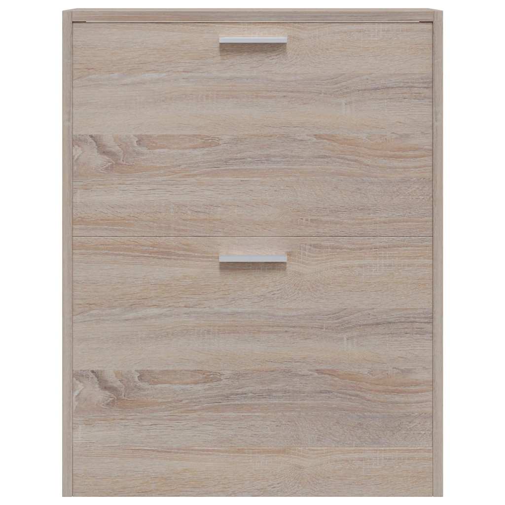 vidaXL Shoe Cabinet | Oak | Engineered wood, Plastic, Aluminium alloy | Medium 4