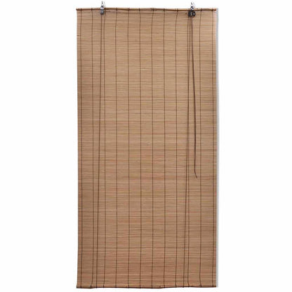 vidaXL Brown Bamboo Roller Blinds 140 x 160 cm 2