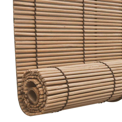 vidaXL Brown Bamboo Roller Blinds 140 x 160 cm 4