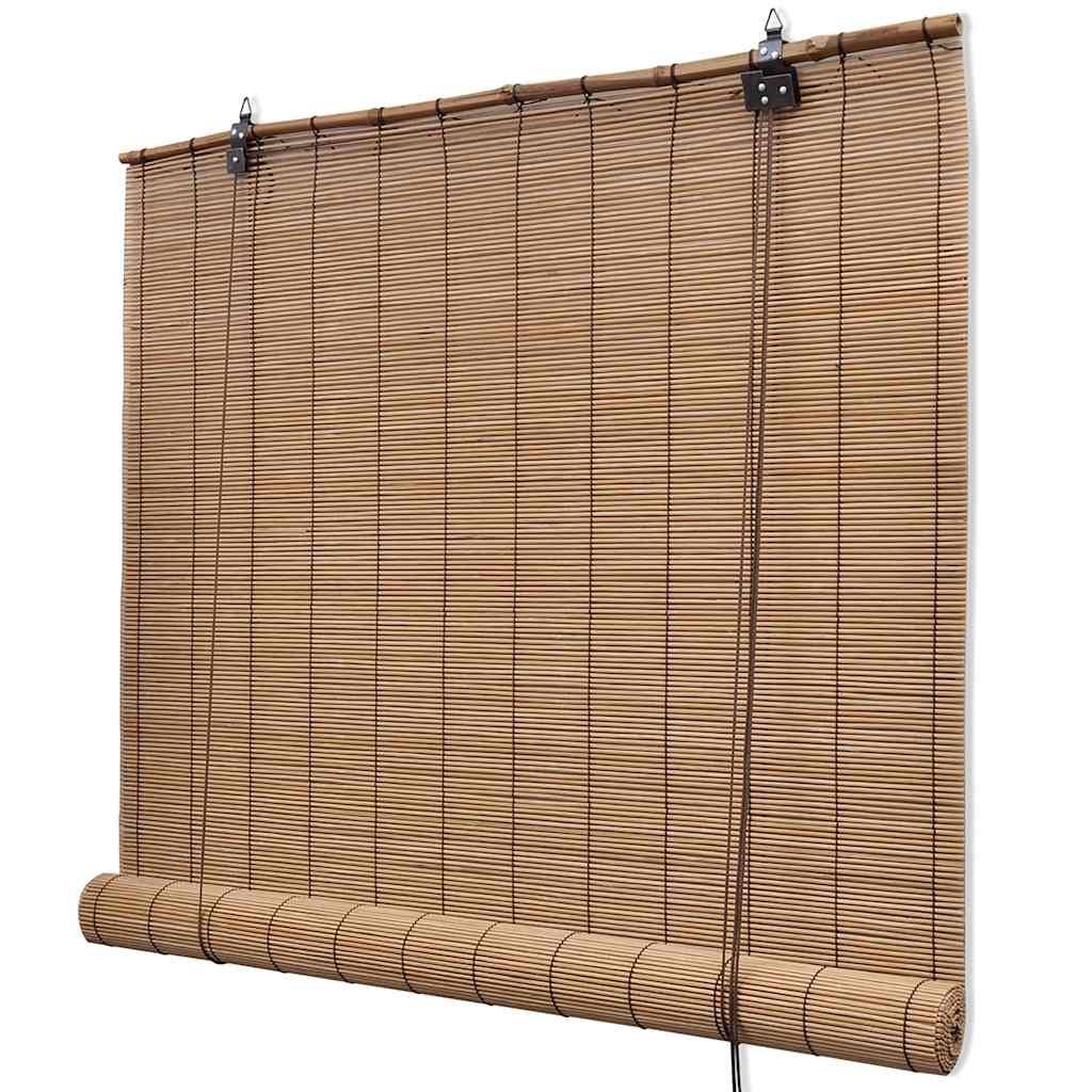 vidaXL Brown Bamboo Roller Blinds 150 x 220 cm 1