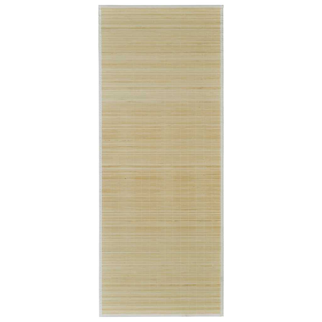 Rectangular Natural Bamboo Rug 150 x 200 cm 2