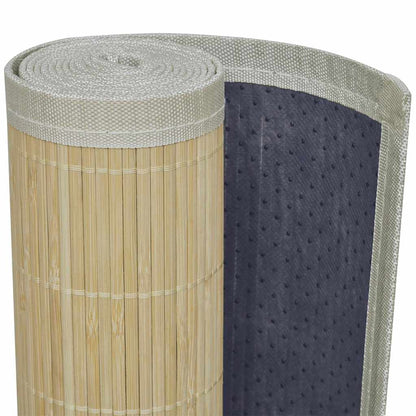 Rectangular Natural Bamboo Rug 150 x 200 cm 4