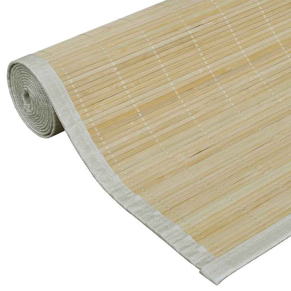 Rectangular Natural Bamboo Rug 150 x 200 cm 5