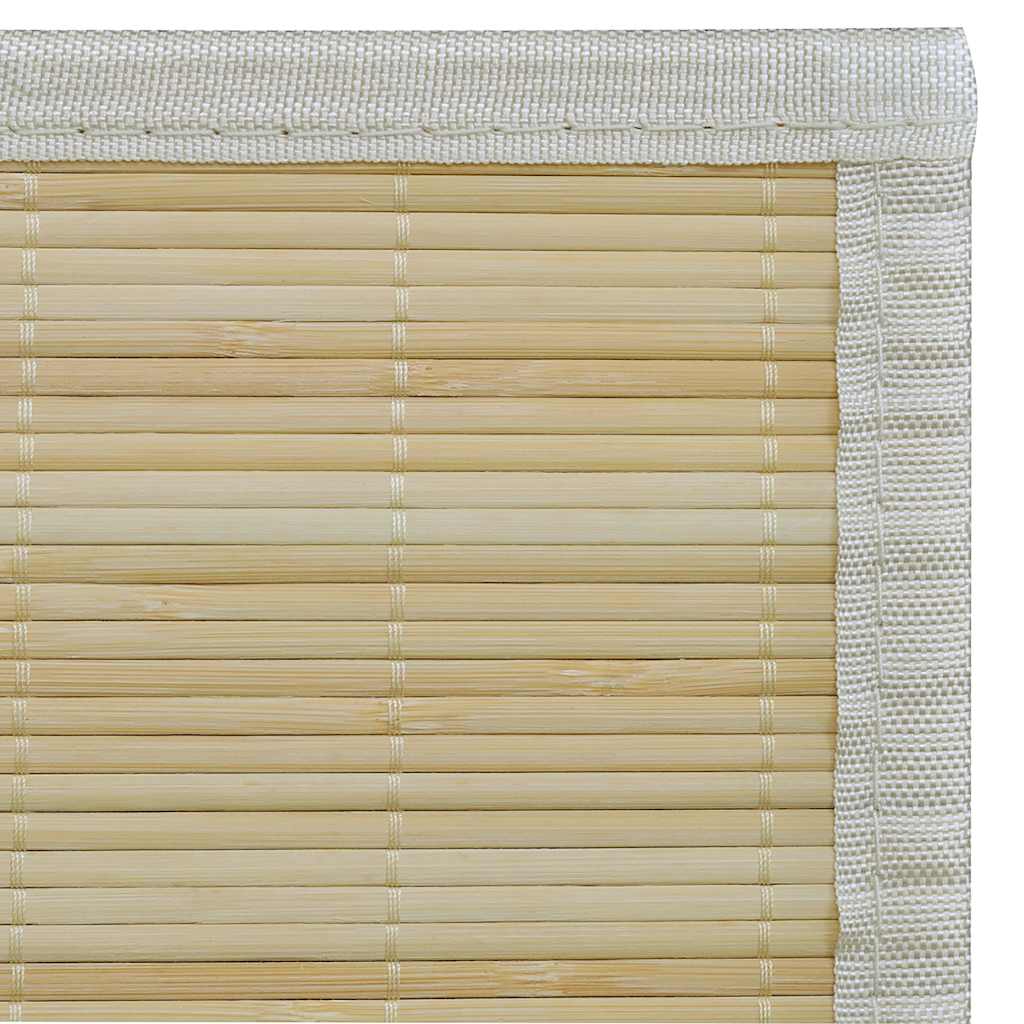 Rectangular Natural Bamboo Rug 150 x 200 cm 6