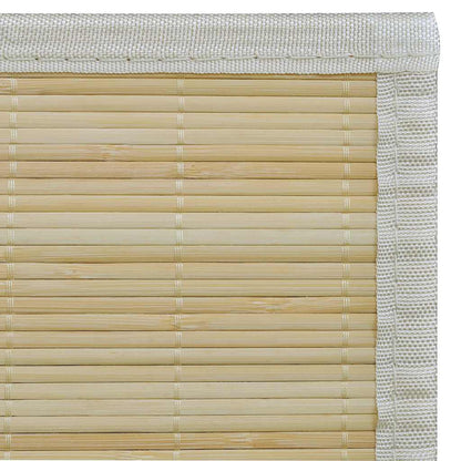 Rectangular Natural Bamboo Rug 150 x 200 cm 6