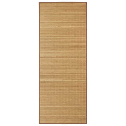 Rectangular Brown Bamboo Rug 120 x 180 cm 2