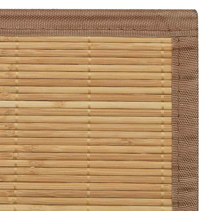 Rectangular Brown Bamboo Rug 120 x 180 cm 4