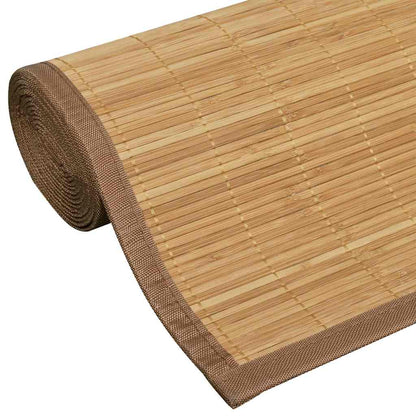Rectangular Brown Bamboo Rug 120 x 180 cm 6