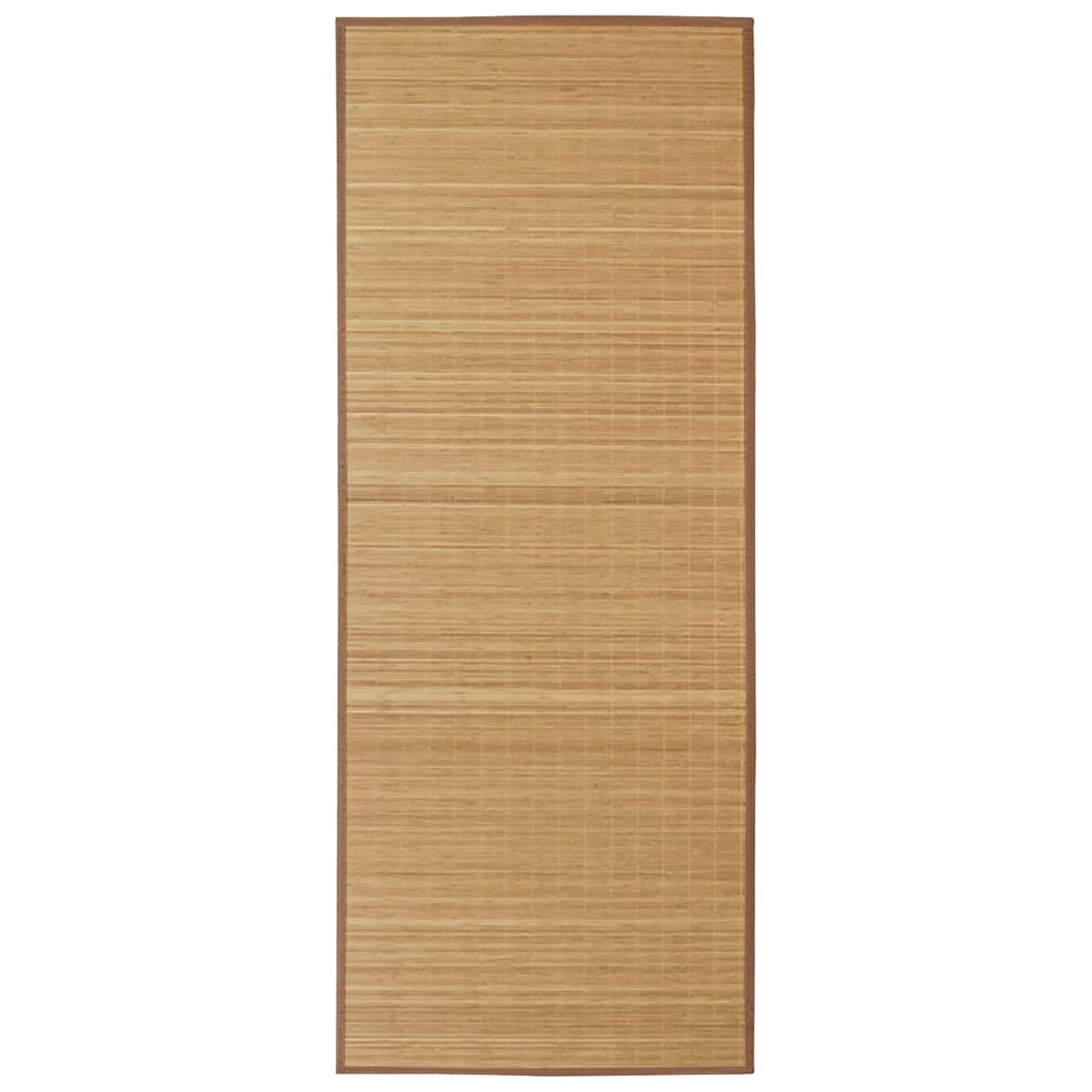 Rectangular Bamboo Rug Brown 120 cm 180 cm