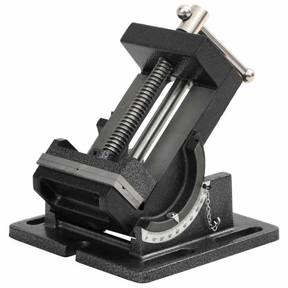 141313 vidaXL Manually Operated Tilting Drill Press Vice 110 mm 1