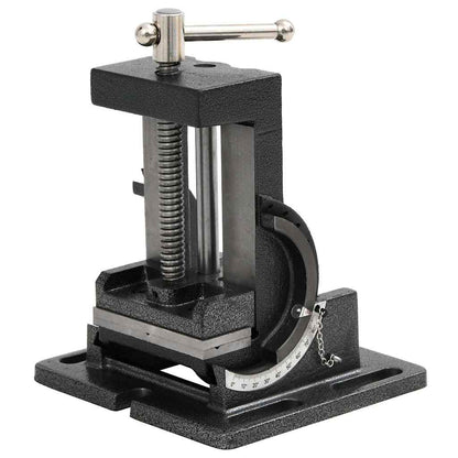 141313 vidaXL Manually Operated Tilting Drill Press Vice 110 mm 2