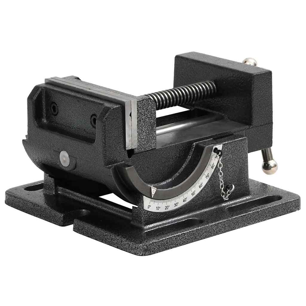 141313 vidaXL Manually Operated Tilting Drill Press Vice 110 mm 3