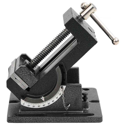 141313 vidaXL Manually Operated Tilting Drill Press Vice 110 mm 6
