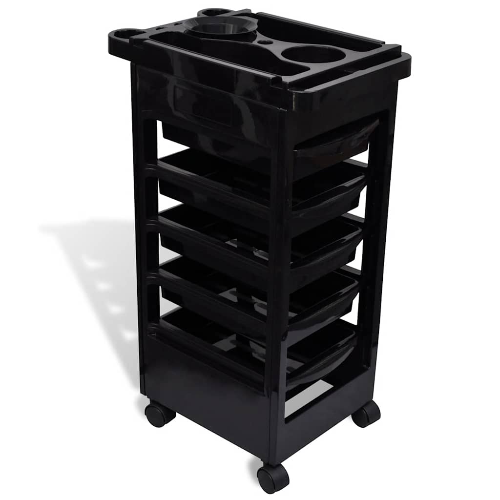 Hair Salon Plastic Trolley with Wheels 2