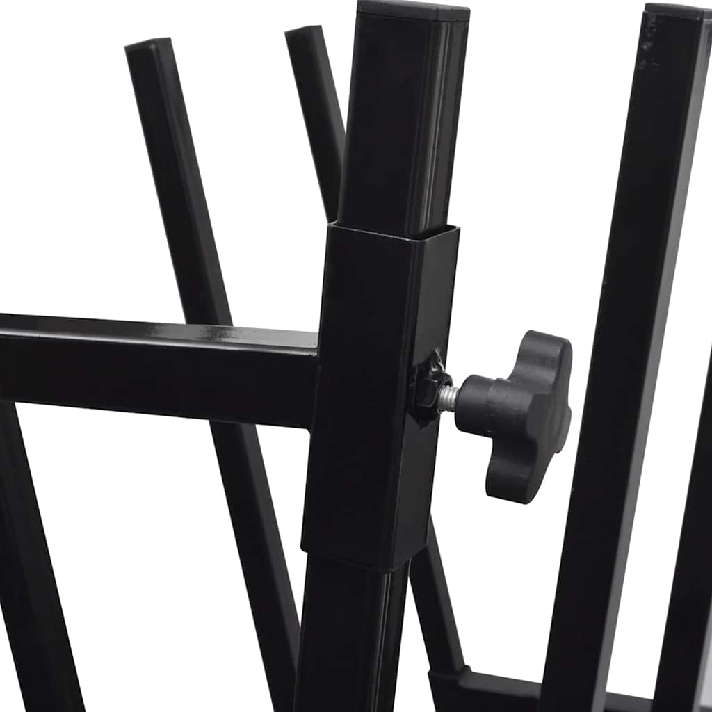 vidaXL Black Powder-Coated Saw Horse for Woodworking 4