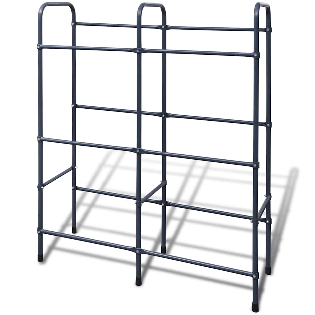 vidaXL Steel Shelf for 6 Crates 2