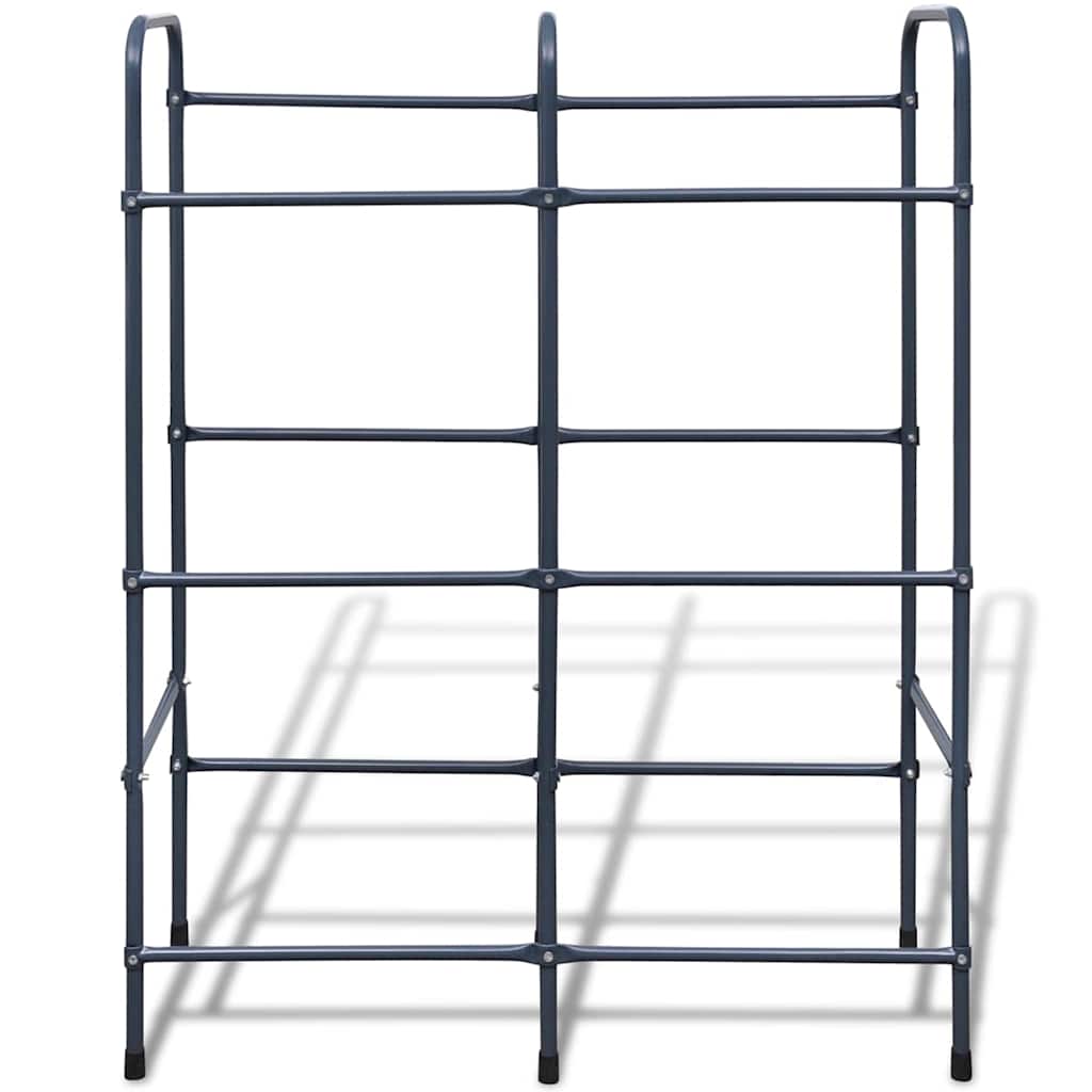 vidaXL Steel Shelf for 6 Crates 3