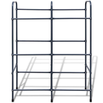 vidaXL Steel Shelf for 6 Crates 3