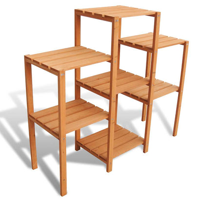 vidaXL Planter | Brown | Solid fir wood | 97x31x87 cm | Shelving | Plant Stand 1