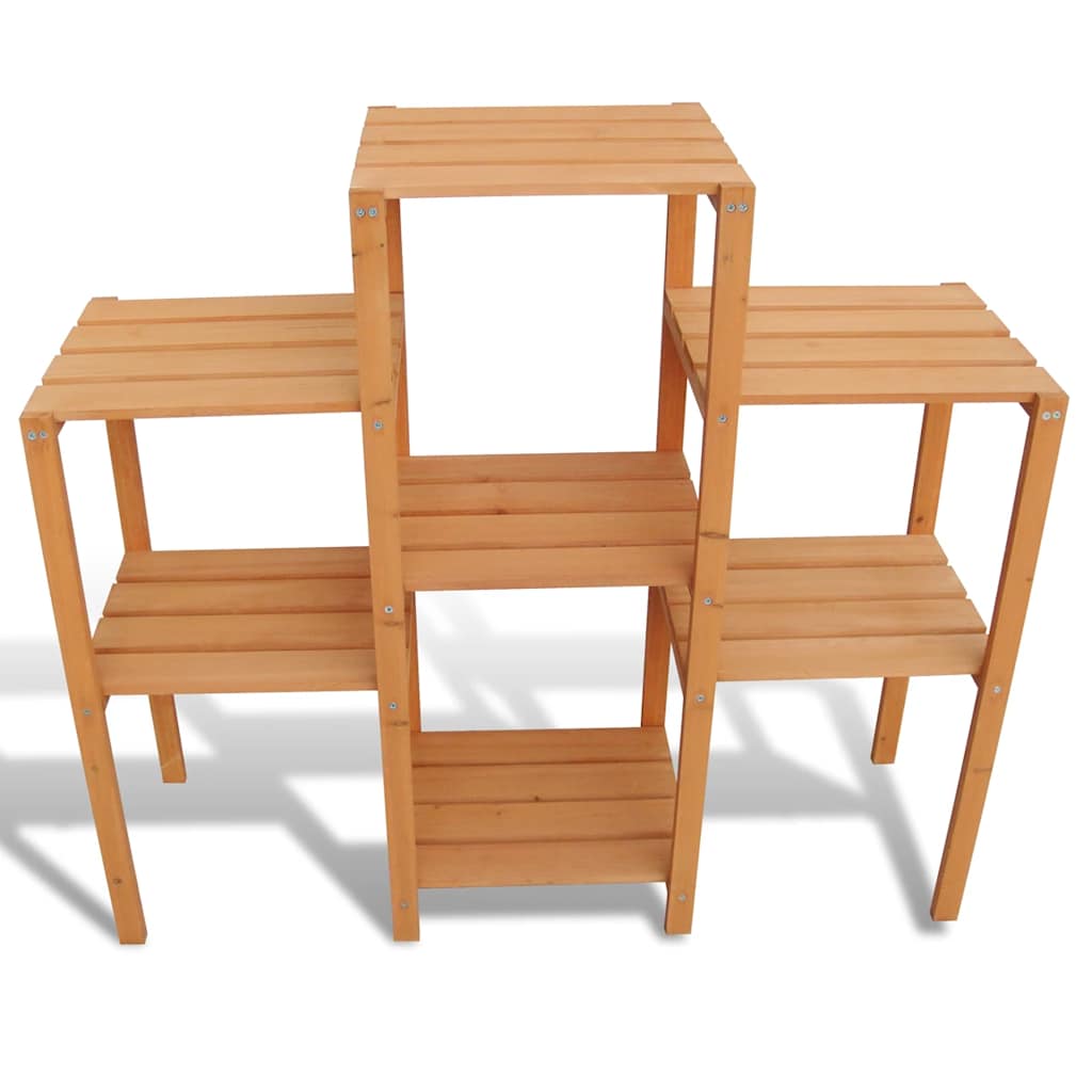vidaXL Planter | Brown | Solid fir wood | 97x31x87 cm | Shelving | Plant Stand 2