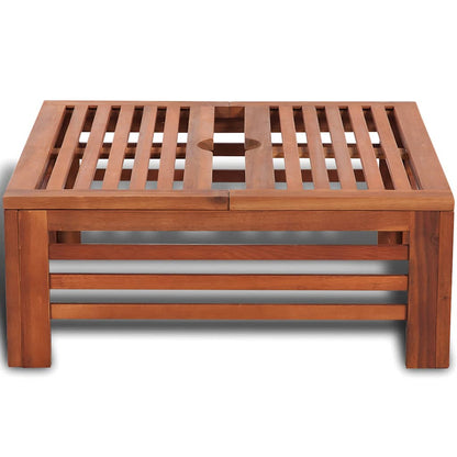 vidaXL Parasol | Acacia hardwood | Medium | Durable | Acacia Hardwood | Square 3