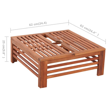 vidaXL Parasol | Acacia hardwood | Medium | Durable | Acacia Hardwood | Square 6