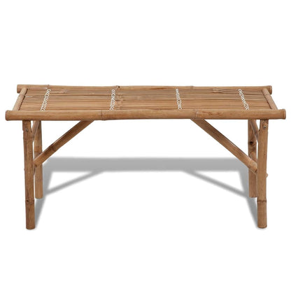 vidaXL Folding Garden Bench 118 cm Bamboo 2