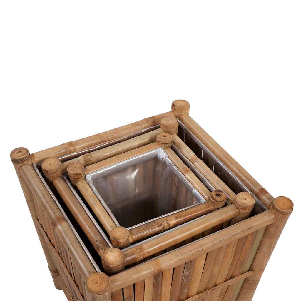 vidaXL Raised Bed | Set of 3 | Natural Bamboo | Bamboo 4
